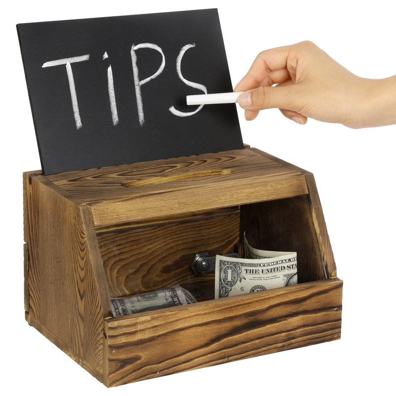 MyGift Solid Wood Donation Drop Box Wayfair